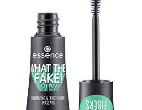essence | What the Fake! Volumizing & Lengthening Fiber Mascara | Paraben Free | Cruelty Free (Pack of 1)