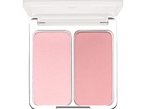 2aN Cheek Tint Blush Palette – 2-in-1 Long Lasting High Pigment Powder Blushes Duo in Slim Compact – Professional Quality Cruelty Free Korean Makeup & Beauty Products for Women & Girls (Lovely Pink)
