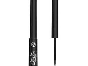 W7 Aye Aye Captain Liquid Eyeliner - Long-Lasting Black Liquid Precision Liner