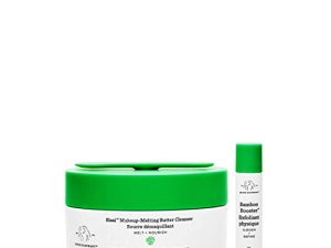 Drunk Elephant Slaai Makeup-Melting Butter Cleanser and Bamboo Booster. Innovative Makeup Removing Cleansing Balm that Melts Away Dirt