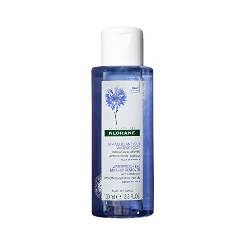 Klorane - Waterproof Eye Makeup Remover With Organically Farmed Cornflower - Sensitive Skin Approved -Fragrance Free & Paraben-Free - Vegan - 3.4 fl. oz. Klorane - Waterproof Eye Makeup Remover With Organically Farmed Cornflower - Sensitive Skin Approved -Fragrance Free & Paraben-Free - Vegan - 3.4 fl. oz.