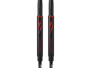 YBF Beauty Eyebrow Pencil - Universal Automatic Brow Pencil With Spoolie Brush - Perfect Eyebrow Makeup Shaper and Filler For Women - All Hair Colors & Skin Tones - Taupe Eyebrow Liner - 2 Pack