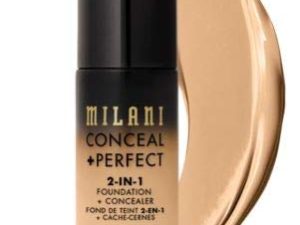 Milani Conceal + Perfect 2-in-1 Foundation + Concealer - Golden Beige (1 Fl. Oz.) Cruelty-Free Liquid Foundation - Cover Under-Eye Circles