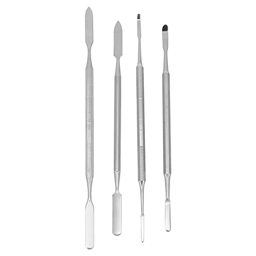 EXCEART 4Pcs Stainless Steel Depotting Spatula Makeup Spatula Tool Make Up Accessories for Makeup Cosmetics Mixing EXCEART 4Pcs Stainless Steel Depotting Spatula Makeup Spatula Tool Make Up Accessories for Makeup Cosmetics Mixing
