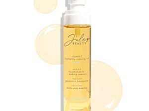 Julep Vitamin E Hydrating Cleansing Oil and Makeup Remover - Face Wash for Normal to Dry Sensitive Skin - 3.5 Fl Oz - Rosehip and Olive Oil Face Cleanser