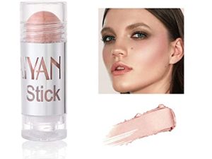 Eyret Blush Sticks Shimmer Cheek Blushes Stick Highlighting Lightweight Cream Blush Natural Beauty Makeup Cosmetic for Women and Girls (#2-Highlighter)