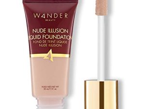 Foundation Liquid Makeup - Color Corrector - WANDER BEAUTY NUDE ILLUSION LIQUID FOUNDATION - Vegan Makeup