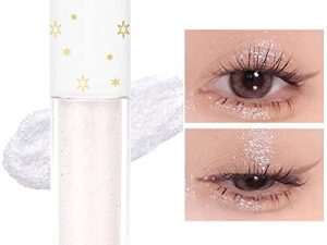 Geeneiya Glitter Liquid Eyeshadow Korean Makeup White Highlight Glitter Eyeliner
