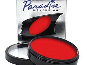 Mehron Makeup Paradise Makeup AQ Face & Body Paint (1.4 oz) (Vulcan – Neon Red/Pink UV)