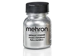 Mehron Makeup Metallic Powder (.5 ounce) (Silver)