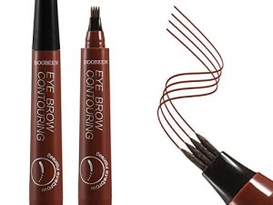 Boobeen Waterproof Eyebrow Pen - Microblading Eyebrow Pencil with a Micro-Fork Tip Applicator - Creates Natural Looking Brows Makeup Effortlessly