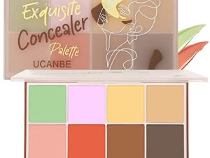 UCANBE Face Concealer Contour Cream Makeup Palette - 8 Colors Exquisite Facial Camouflage Contouring Corrector Pallet Full Coverage Make Up Kit (01)