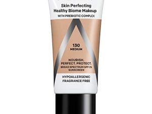 Almay Skin Perfecting Healthy Biome Foundation Makeup with Prebiotic Complex SPF 25