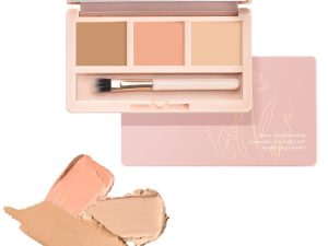 Professional Natural Color Correcting Concealer Palette Cream Contouring Makeup Kit Suitable for Corrects Dark Circles Red Marks Scars Light Mediumor Creamy Concealer with 1 Eyeshadow Brush