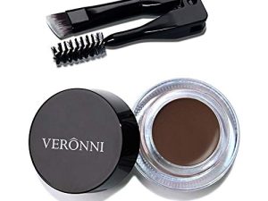VERONNI Eyebrow Cream With Brush Long Lasting Eye Brow Enhancers Cream Waterproof Eyebrow Pomade Gel