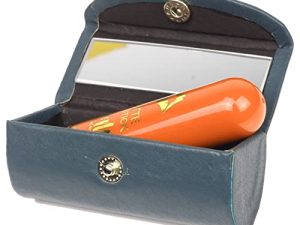 Turquoise Color Mother's Day Gifts Leather Lipstick Case Holder Organizer Bag for Purse | Lipstick Holder- Durable Soft Finished Leather -Cosmetic Storage Kit With Mirror