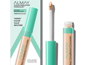 Almay Clear Complexion Acne & Blemish Spot Treatment Concealer Makeup with Salicylic Acid- Lightweight