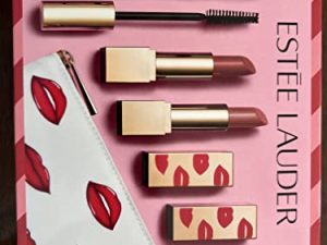 Estee Lauder Pretty Lip Gift Set Rebellious Rose Intense Nude Collection
