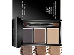 Makeup powder eyebrow powder 3-color eyebrow set-eyebrow color palette-beauty cosmetic eyebrow pencil for nose shadow-professional makeup eyebrow filler