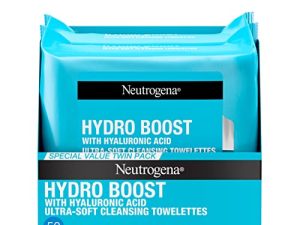 Neutrogena HydroBoost Facial Cleansing Makeup Remover Face Wipes with Hyaluronic Acid