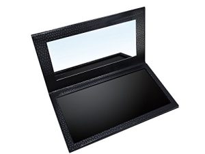 Allwon Magnetic Palette Empty Eyeshadow Makeup Palette with Shatterproof Mirror for Eyeshadow Lipstick Blush Powder (Black)