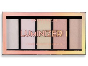 Profusion Cosmetics 5 pc Luminizer Makeup Palette Your Most Beautiful You Anti Aging Matte Bronzer Radiance Luminizer and Brightening Blush Palette I