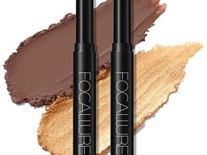 FOCALLURE 2 Pcs Shimmer Cream Eyeshadow Stick