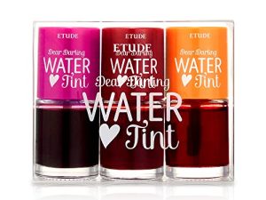 ETUDE Dear Darling Water Tint 3 Color SET 9.5g x 3color (21AD) | Vivid Color Lip Stain with Moisturizing Weightless & Non-sticky Finish Lip Stain | Smudge-proof & Lightweight Lip Tint | K-beauty