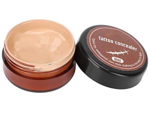 Tattoo Concealer Waterproof Makeup Cover Cream Skin Scar Full Coverage Colors Long Marks Freckles Scars Cover Cream Up Cream for Men Women on Body 10ml