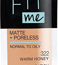 Maybelline New York Fit Me Matte + Poreless Liquid Foundation Face Makeup MessFree No Waste Pouch Format Normal To Oily Skin Types