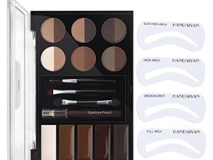 All in One Eyebrow Makeup Palette Set - 12 Color Eyebrow Powders