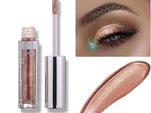 Hotiary Long Lasting Waterproof Shining Shimmer Glitter Liquid Eyeshadow Metallic Pigments Makeup Metals Gloss for Eyes Eyeliners Sparkling Eye Shadow Set Gift Shiny Pen Eyeliner Kit (A106)