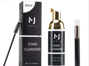 M J JOMAY Eyelash Extension Shampoo / 2 fl.oz / 60ml /Paraben & Sulfate Free Safe Makeup Remover/Wash for Extensions & Natural Lashes/Professional & Self Use