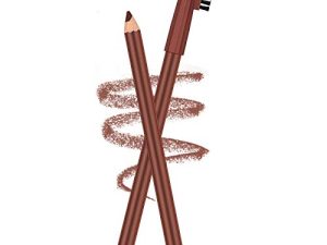 2 Packs Eyebrow Pencils with Soft Brush 2-in-1 Long-lasting Water-proof Sweat-proof Brow Pencil and Brow Brush Eyebrow Shaping and Filling Pencil Makeup Tool(Mocha Brown)