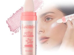 Polvo De Hadas - Body Glitter Highlighter Powder Fairy Stick for Makeup Shimmer and Shine High Gloss Blush Contour Powder Makeup - 3 Colors Sparkle Patting Powder For Hair Face Eyes Body