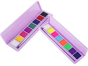 MEICOLY 2 Packs Water Activated Eyeliner Palette