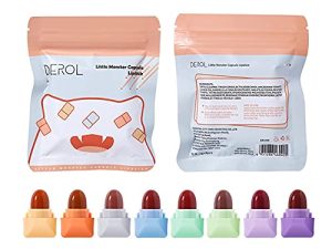 SURORAIN 8 Pcs Mini Candy Matte Lipstick Set Velvet Lipstick Set Nonstick Cup Easy To Color Long-lasting Waterproof Swab Lipstick Makeup Gift Set