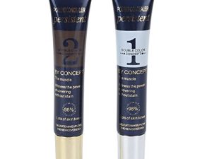 2Pcs Tattoo Concealer Waterproof Sweatproof Ingredients Skin Concealer Multi Purpose Beige Bronze Make Up Concealer for Scars Stretch Bruise Tattoo Marks on Face Body for Men and Women