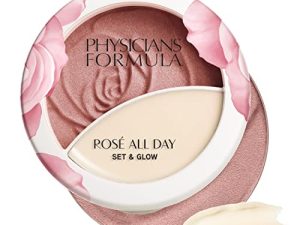 Physicians Formula Rosé All Day Set & Glow Highlighter Face Makeup Powder Brightening Rose