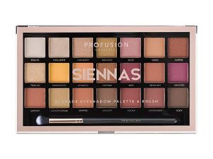 Profusion Cosmetics 21 Shade Eyeshadow Palette - Long-lasting Cruelty-free Bright Pigmented shades Palette Collection & Brush