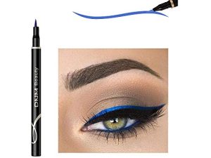 DNM Cat Eye Makeup Waterproof Neon Colorful Liquid Eyeliner Pen Make Up Comestics Long-lasting Black Eye Liner Pencil Makeup Tools (blue)