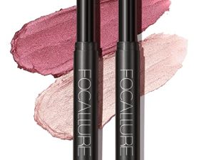 FOCALLURE 2 Pcs Shimmer Cream Eyeshadow Stick