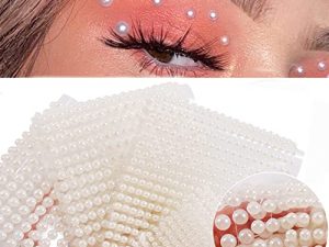 Pearl Makeup Rhinestone Stickers for Eyes Face Body