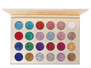 VERONNI Glitter Eyeshadow Palette 24 Colors High Pigment Eye Shadow Powder Makeup Beauty Party Pallet Long Lastisng Waterproof (24 Glitter Eyeshadow)