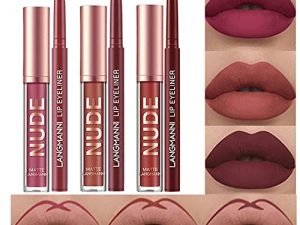 BestLand 6Pcs Matte Liquid Lipstick and Lip Liner Set