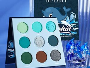 DE'LANCI Blue Teal Eyeshadow Palette Blue Green Eye Shadow Makeup Pallets