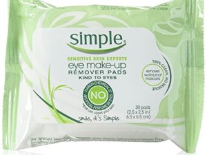 Simple Sensitive Skin Experts Eye Make-Up Remover Pads