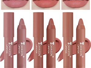 3 Colors Rotating Crayon Lipstick Set
