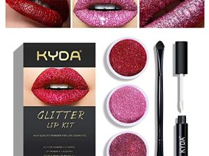 KYDA 3 Colors Glitter Lip Kit