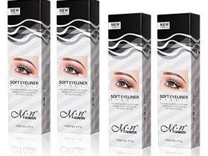 White Eyeliner Pencil Professional Highlighter Eye Liner Pen Soft Strokes Waterproof Long-Lasting Eyeshadow Eye Silkworm Brighten Pencil Beauty Makeup Tool (48pcs)
